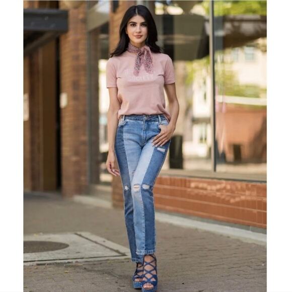 Free People Boho Distressed Size 24 Blue Jeans - Picture 11 of 13